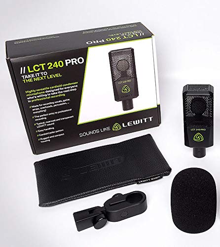 ス*イ様 LEWITT LCT240PRO コンデンサーマイク ブラック LEWITT LCT 240 PRO Vocal Set (ルーイット)(コンデンサーマイク